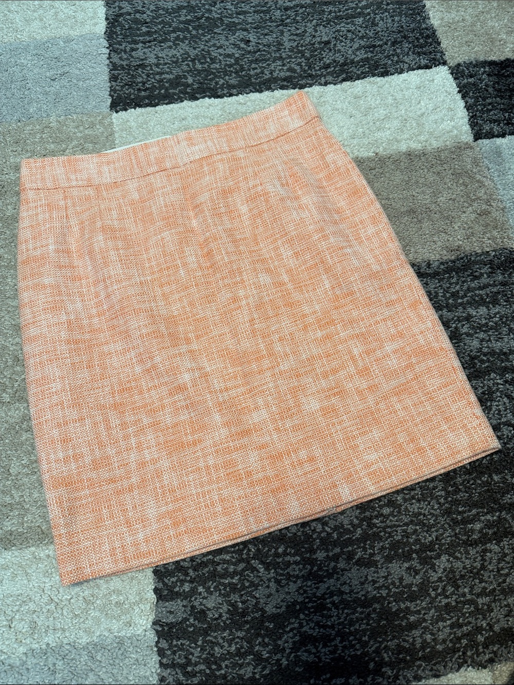 Banana Republic skirt, orange and cream, size 10  NWT!